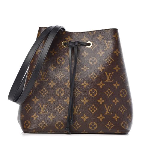 louis vuitton neonoe monogram black|louis vuitton original monogram.